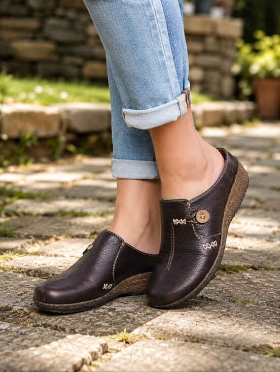 Timberland Shoes - Timberland Comforia Overton Leather Clogs